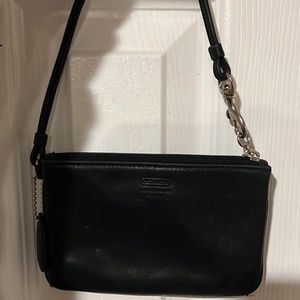 Genuine leather Coach wristlet